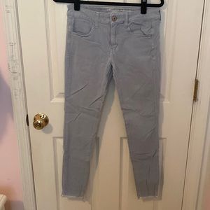 Baby Blue American Eagle Mid-rise Jeans